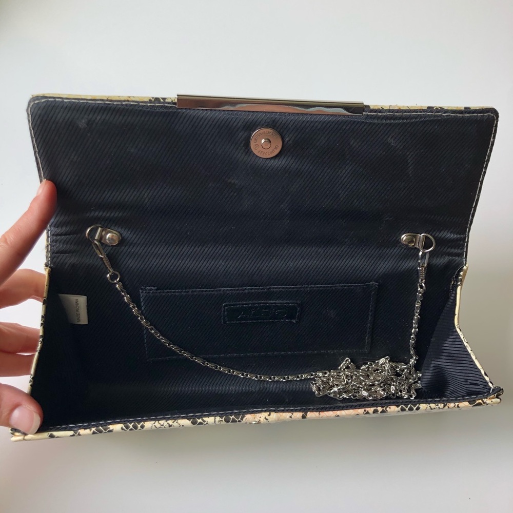 Aldo Python Clutch With Chain Shoulder Strap - image 3